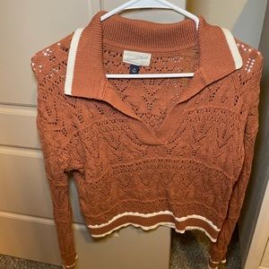 Burnt orange sweater